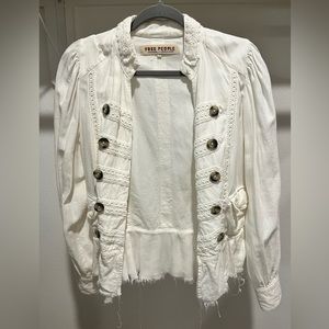 White Free people jacket